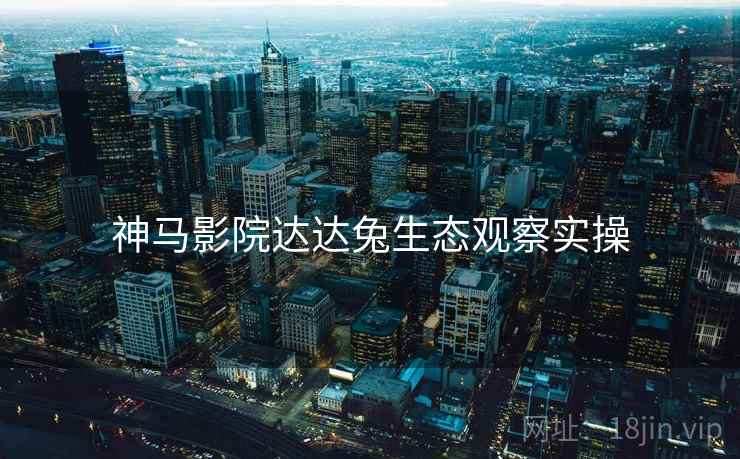 神马影院达达兔生态观察实操