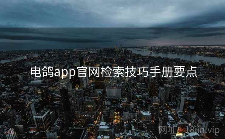 电鸽app官网检索技巧手册要点